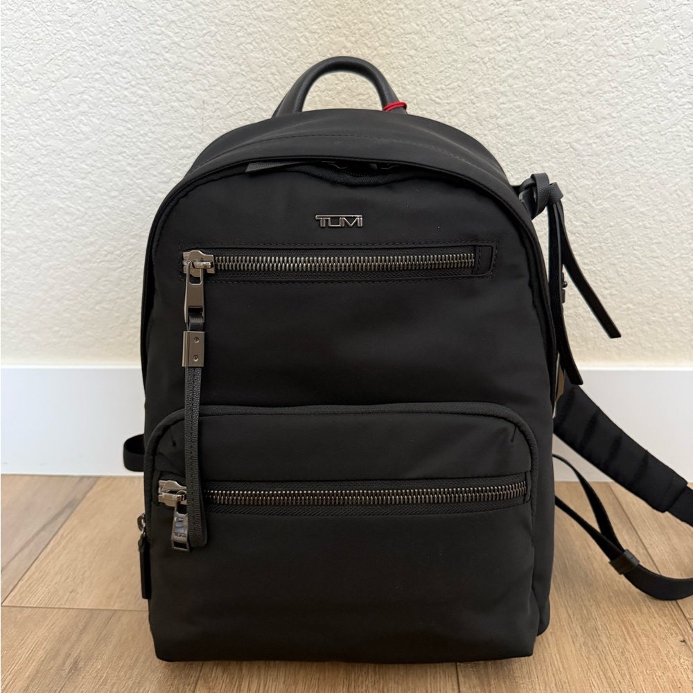 Tumi Black Backpack Sleek Professional Design